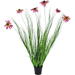 Hoyz Greenery - Kunst Grasplant Chrsanthemum 100 cm brandvertragend