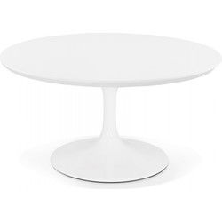 BUSTER ronde woonkamersalontafel 90x90x395 cm Wit