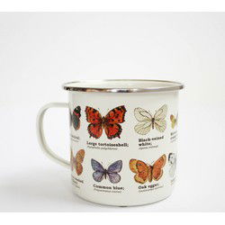 Gift Republic Butterflies - Emaille Mok