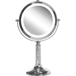 Beliani BAIXAS - Make-up spiegel-Zilver-Glas, IJzer