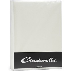 Cinderella Jersey Topper Hoeslaken Ivory-Lits-jumeaux (160x200/210 cm)