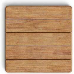 Kave Home - Vierkant tafelblad Saura van acaciahout met een natuurlijke afwerking, 70 x 70 cm, FSC 100