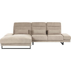 Beliani IKAST - Hoekbank-Beige-Polyester