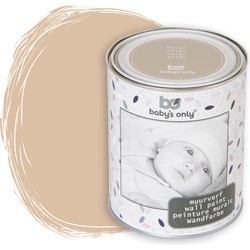 Baby's Only Muurverf mat voor binnen - Babykamer & kinderkamer - Beige - 1 liter - Op waterbasis - 8-10m² schilderen - Makkelijk afneembaar