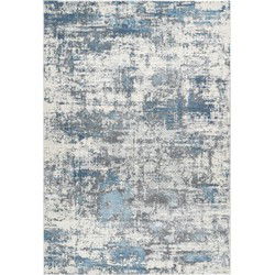 Paris Fashion - Designer Vloerkleed - Laagpolig, Luxe 3D Effect, Velours, Polyester - Blauw- 160x230 CM