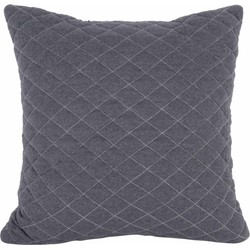 Sierkussen Diamonds Quilted - Grijs - 45x45x15cm