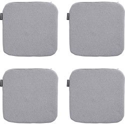 Madison -  Zitkussen Manchester light grey - Ca. 40x40 cm - Set van 4