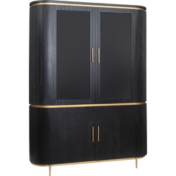 Tower living Rivello Buffet cabinet 2 wooden & glass drs. - 150x45x200
