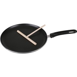 Chef Traiteur Pannenkoekenpan - alle warmtebronnen geschikt - zwart - dia 26 cm - Koekenpannen