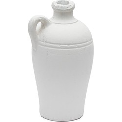 Kave Home - Palafrugell witte terracotta vaas 36 cm
