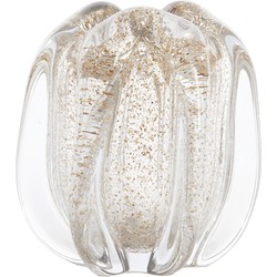Light & Living - Vaas Ø14,5x16 cm MURELA glas transparant+glitter zand