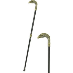 AN ALUMINIUM WALKING STICK