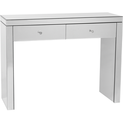 Beliani MARLE - Kaptafel-Zilver-Glas