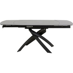 Uitschuiftafel Twist Black 120(30+30)x90cm