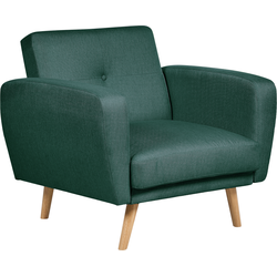 FLORLI - Fauteuil - Donkergroen - Polyester