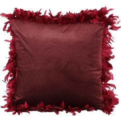 PTMD Jaivey Kussen - 45 x 10 x 45 cm - Velvet - Paars