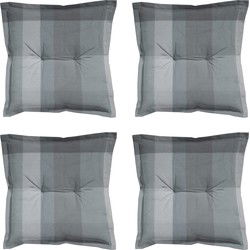 Madison -  Zitkussen Sya grey - Ca. 50x50 cm - Set van 4