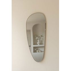 Indore Home - Spiegel Dean - organische vorm - asymmetrisch - wandspiegel - 120cm - goud