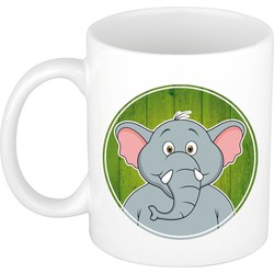 Olifant dieren mok / beker van keramiek 300 ml - Bekers