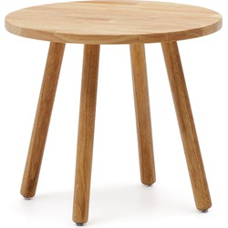 Kave Home - Ronde kindertafel Dilcia in massief rubberhout Ø 55 cm