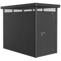 BIOHORT | Berging HighLine | Donkergrijs Metallic | Formaat HS | 275 x 155 cm | Standaard deur
