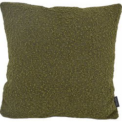 Sierkussen Velvet Boucle Groen/Zwart |  45 x 45 cm | Velvet/Polyester