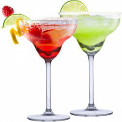 Alpina 4x Margarita cocktailglazen - glas - 250 ml - vaatwasser besten - Cocktailglazen