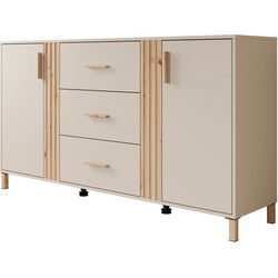 Meubella - Dressoir Bahia - Beige - 163 cm