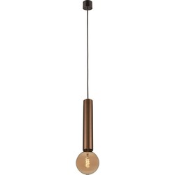 Tabora pendellamp E27 (excl) zwart + geborsteld brons