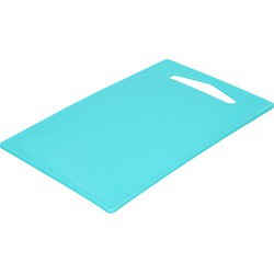 Plasticforte Keuken Snijplank - turquoise - 36 x 24 cm - kunststof - voor groente, fruit, vlees - Snijplanken