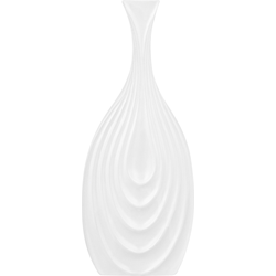 THAPSUS - Decoratieve vaas - Wit - 39 cm - Keramiek
