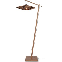 Vloerlamp Iguazu - Bamboe/Jute Naturel/Zwart - 78x55x176cm