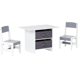 Beliani YALGOO - Kindertafel met stoelen-Wit-MDF