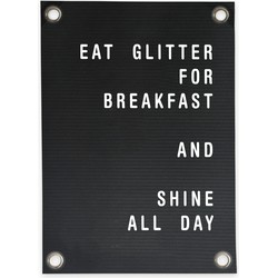 Tuinposter Letterbord Eat Glitter (50x70cm)