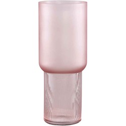 PTMD Kandis Ronde Vaas - H32,5 x Ø13 cm - Glas - Roze