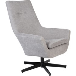 ANLI STYLE Lounge Chair Bruno Rib Light Grey