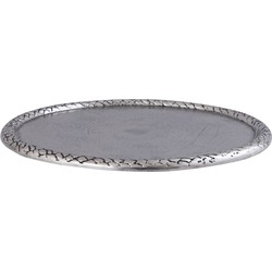 PTMD Plateau Fahdi - 30x30x2 cm - Aluminium - Zilver