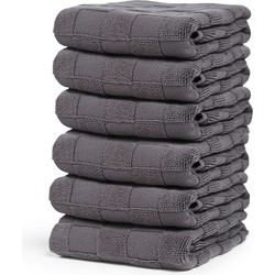 DDDDD Keukendoek Checkmaid Anthracite (6 stuks)