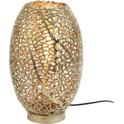 Sinula Tafellamp 1 lichts 24x40 cm goud - Oosters - 2 jaar garantie