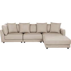 SIGTUNA - Hoekbank - Beige - Universeel - Polyester