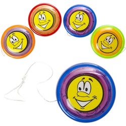 Decopatent® Uitdeelcadeaus 36 STUKS Vrolijke Smiley Yoyo's - Jojo's - Traktatie Uitdeelcadeautjes voor kinderen - Speelgoed
