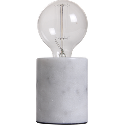 Tafellamp Sweden rond Diameter 7.5 cm marmer wit
