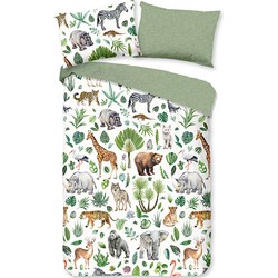 Goodmorning Peuter Dekbedovertrek Dieren Multi-Ledikant (100 x 135 cm)