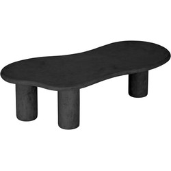DTP Home Coffee table Curva PEPPER,35x130x69 cm, mortex