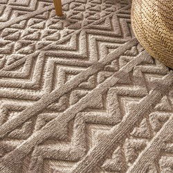 Binnen & Buitenkleed - Vloerkleed Livotta Geo - Beige - 200x280 cm