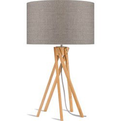 Tafellamp Kilimanjaro - Taupe/Bamboe - Ø32cm