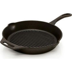 Gietijzeren grill skillet 30 cm