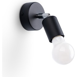 Wandlamp minimalistisch fornes zwart