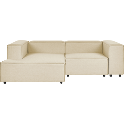 Beliani APRICA - Modulaire Sofa-Beige-Linnen