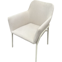 Take dining chair aluminium salix/wheat